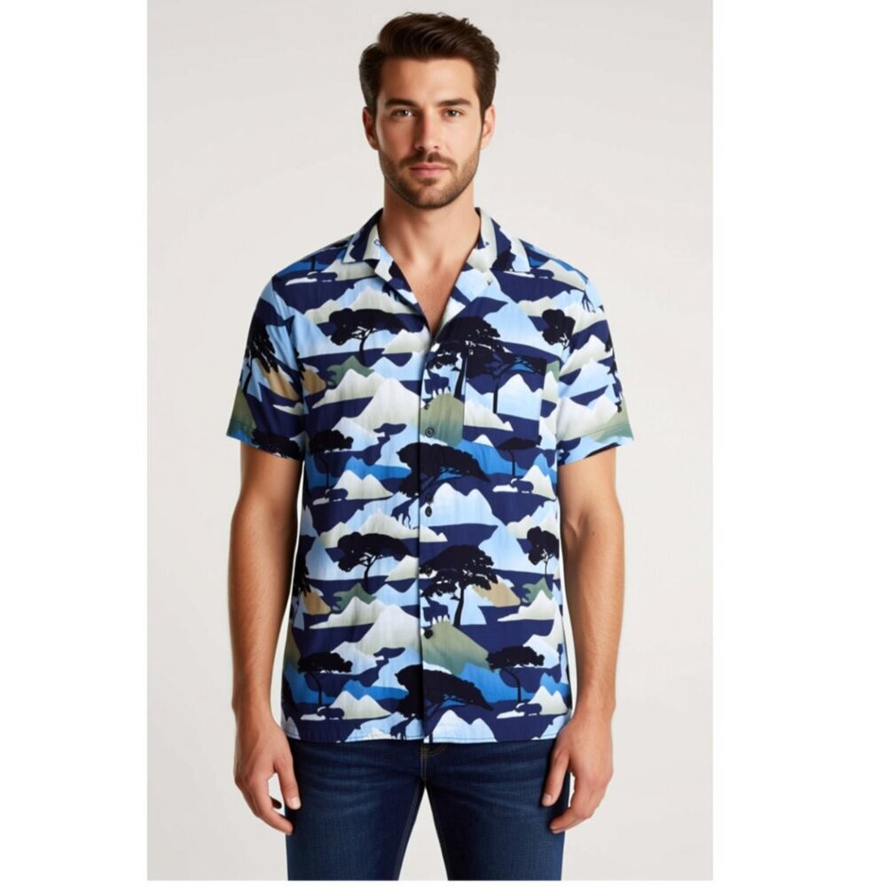 Onia Men’s Short Sleeve Linen Shirt - Size Small